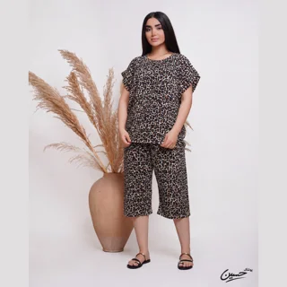 ست تیشرت و برمودا پلنگی نخی تایلندی قیمت هر عدد ست : ۵۷۰٫۰۰۰ قیمت پک ۱۲ عددی :